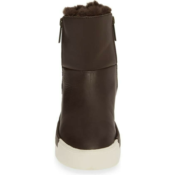 J/Slides Women's Victory Boot Dark Brown Leather Shoe Size 6 - Picture 2 of 10